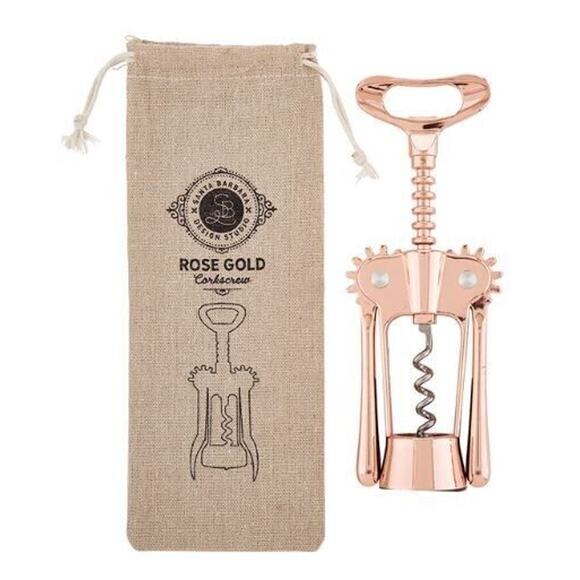 Santa Barbara Design Studio Corkscrew Wine Bottle Opener 7.25 In. Rose Gold $48 - Picture 1 of 2
